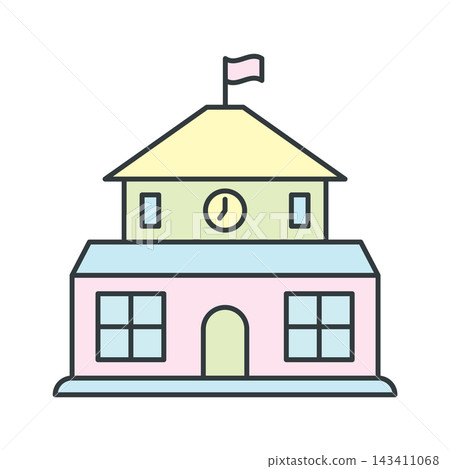 School Building icon vector design templates simple and modern 143411068
