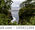 Kadowaki Suspension Bridge, built on a sheer cliff. 143411264