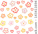simple flower pattern 143411694