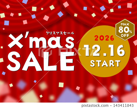 Christmas Sale starts December 16, 2026. Up to 80% OFF (illustration) Christmas Sale starts December 16, 2026. Up to 80% OFF (illustration) 143411843