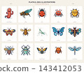 Playful Bees Beetles Butterflies Dragonflies and Crawlers 143412053