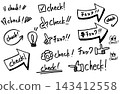 Various hand-drawn checkmarks 143412558