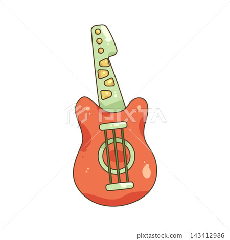 Illustration of toy guitar Illustration of toy guitar 143412986