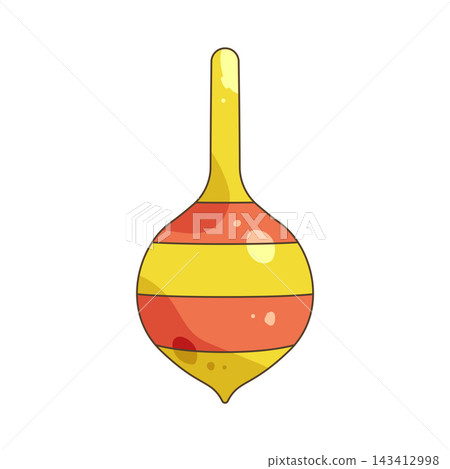 Illustration of spinning top toy Illustration of spinning top toy 143412998