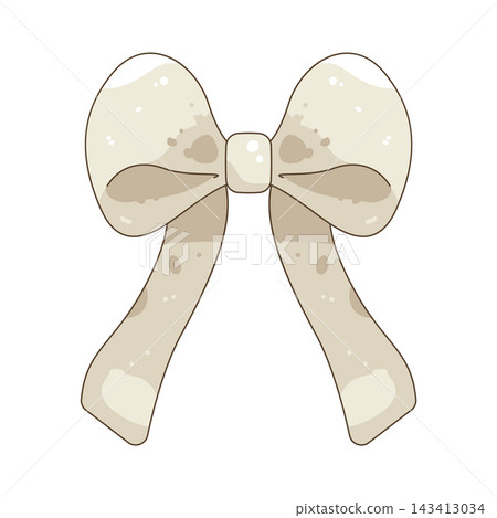 Illustration of white ribbon 143413034