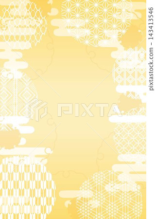 White translucent Japanese pattern background for New Year's (vertical format) White translucent Japanese pattern background for New Year's (vertical format) 143413546