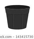 Illustration of a plastic pot 143415730