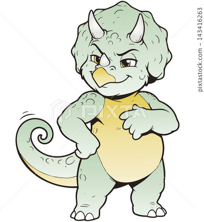 A fun dinosaur illustration: Triceratops A fun dinosaur illustration: Triceratops 143416263