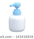 3D illustration of a stylized dispenser with a transparent background. 143416838