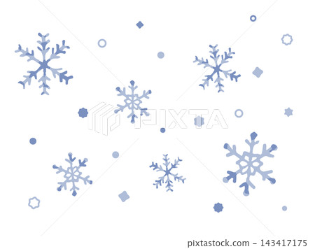 雪花向量圖 143417175