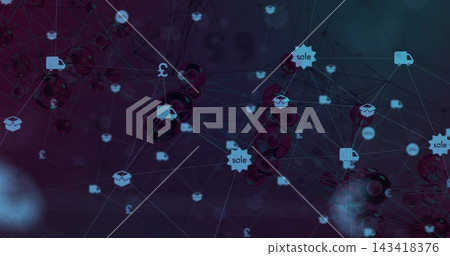 network, 3d, abstract 143418376