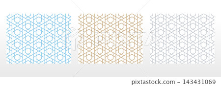 Set of abstract geometric patterns. Seamless vector backgrounds. Colored ornaments Graphic modern patterns Simple lattice graphic design Set of abstract geometric patterns. Seamless vector backgrounds. Colored ornaments Graphic modern patterns Simple lattice graphic design 143431069