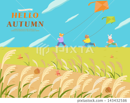 Warm and Cozy Cute Autumn Mood Illustration Warm and Cozy Cute Autumn Mood Illustration 143432586