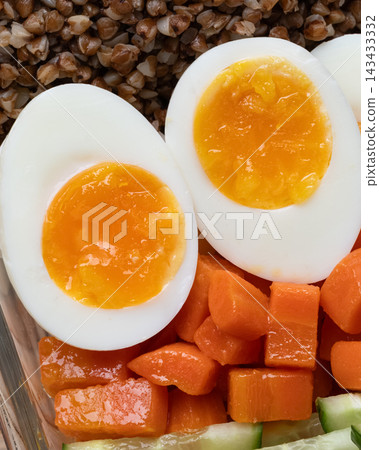 Protein Meal Prep Eggs Buckwheat Vegetables Protein Meal Prep Eggs Buckwheat Vegetables 143433332