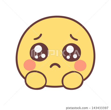 Cute Pleading Emoticon Cute Pleading Emoticon 143433397