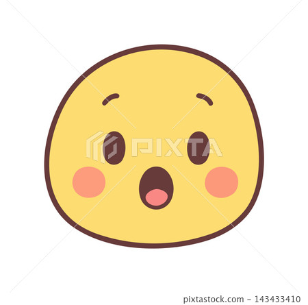 Cute Surprised Emoticon 143433410