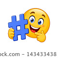 Hashtag Social Media Emoticon 143433438