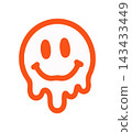 Melting Happy Emoticon 143433449
