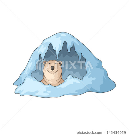Illustration of Polar Bear Illustration of Polar Bear 143434959