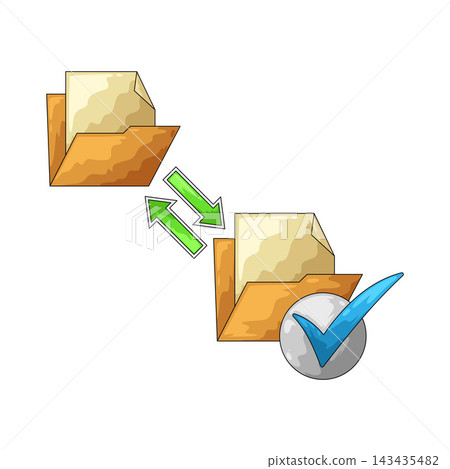 Illustration of File Sharing Illustration of File Sharing 143435482