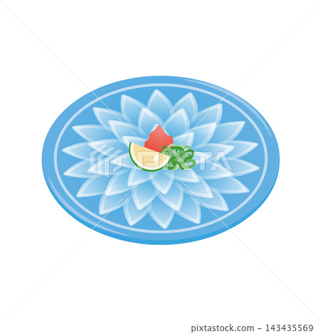 河豚刺身(插圖) 河豚刺身(插圖) 143435569