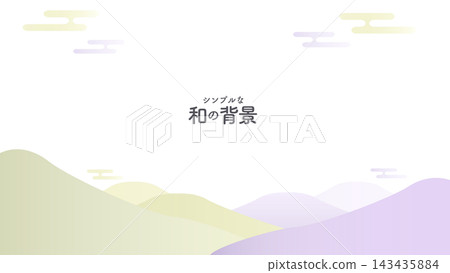 Simple Japanese-style background material 143435884