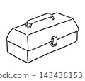 簡單插圖，線條畫插圖，工具箱 143436153