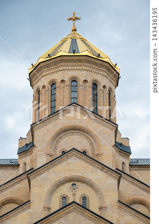 Holy Trinity Cathedral Sameba, main cathedral of the Georgian Orthodox Church located in Avlabari district in Tbilisi, the capital of Georgia Holy Trinity Cathedral Sameba, main cathedral of the Georgian Orthodox Church located in Avlabari district in Tbilisi, the capital of Georgia 143436195