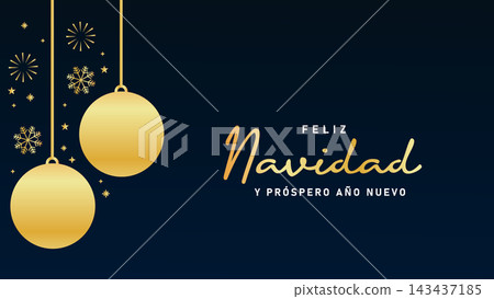 Gold snowflake and star feliz navidad background Gold snowflake and star feliz navidad background 143437185