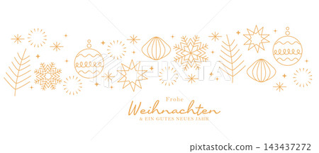 Christmas and new year festive gold illustration Christmas and new year festive gold illustration 143437272