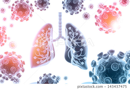 Virus attack on human Lungs Virus attack on human Lungs 143437475