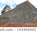 Marugame Castle as seen from below the stone wall 143440405