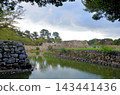Hagi Castle Ruins: Castle Tower Site (Castle Tower Base) and Inner Moat 143441436