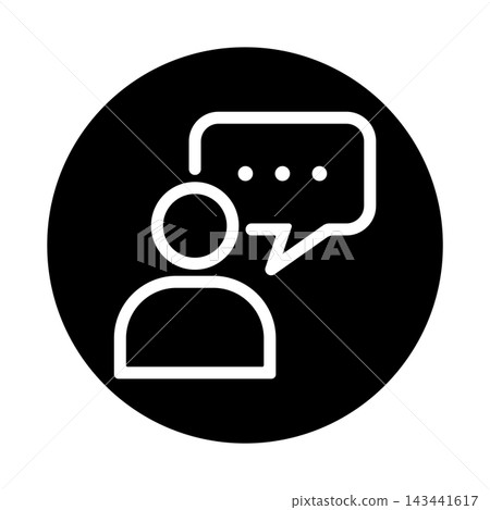 Speech bubble, character, conversation, icon Speech bubble, character, conversation, icon 143441617