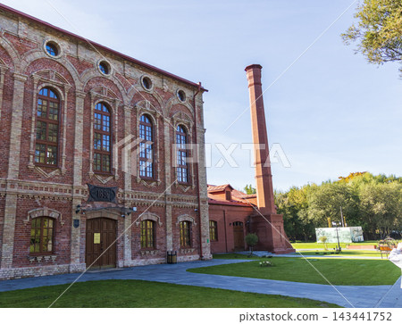 Title: Minsk, Belarus - October 5, 2026: Historic red brick distillery complex in Loshitsa Park. Outdoors Title: Minsk, Belarus - October 5, 2026: Historic red brick distillery complex in Loshitsa Park. Outdoors 143441752