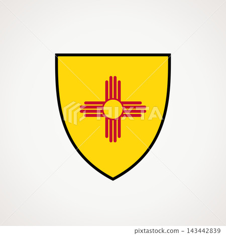 Shield - flag of New Mexico Shield - flag of New Mexico 143442839