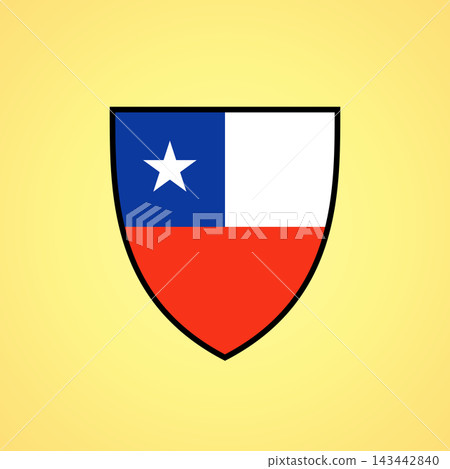 Shield - flag of Chile Shield - flag of Chile 143442840