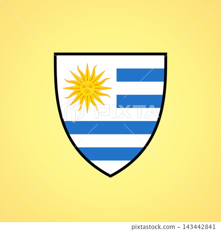 Shield - flag of Uruguay Shield - flag of Uruguay 143442841