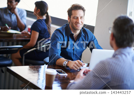 Job center, discussion and business people in office for career consulting, hiring and onboarding. Professional, meeting and men with laptop for online application, recruitment agency and employment Job center, discussion and business people in office for career consulting, hiring and onboarding. Professional, meeting and men with laptop for online application, recruitment agency and employment 143443257