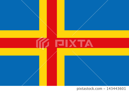 Aland Islands - flag Aland Islands - flag 143443601