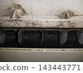 Dust and dirt accumulate inside the air conditioner in places you can't see. 143443771