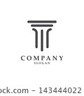Illustration of a pillar with a minimalist concept. 143444022