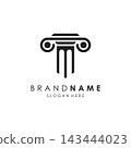 Illustration of a pillar with a minimalist concept. 143444023
