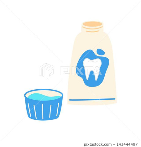 bottle of mouthwash illustration bottle of mouthwash illustration 143444497