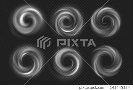 White round swirl lights with glowing trails White round swirl lights with glowing trails 143445324