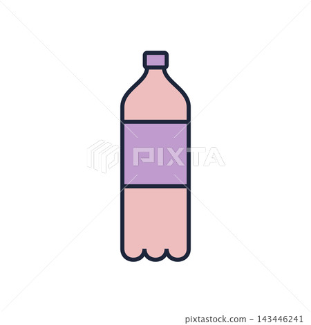 Soda Bottle Icon Vector Template Illustration Design 143446241