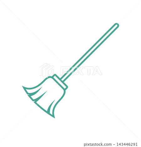 Broom Cleaning Service Icon Vector Template EPS 10 Broom Cleaning Service Icon Vector Template EPS 10 143446291