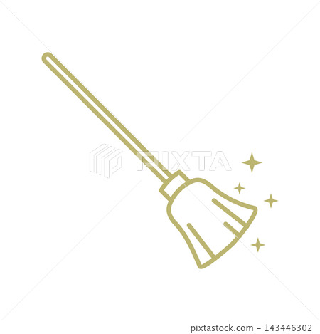 Broom Cleaning Service Icon Vector Template EPS 10 Broom Cleaning Service Icon Vector Template EPS 10 143446302