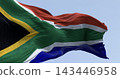 Close-up of the South Africa flag waving 143446958
