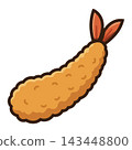 Fried shrimp icon 143448800